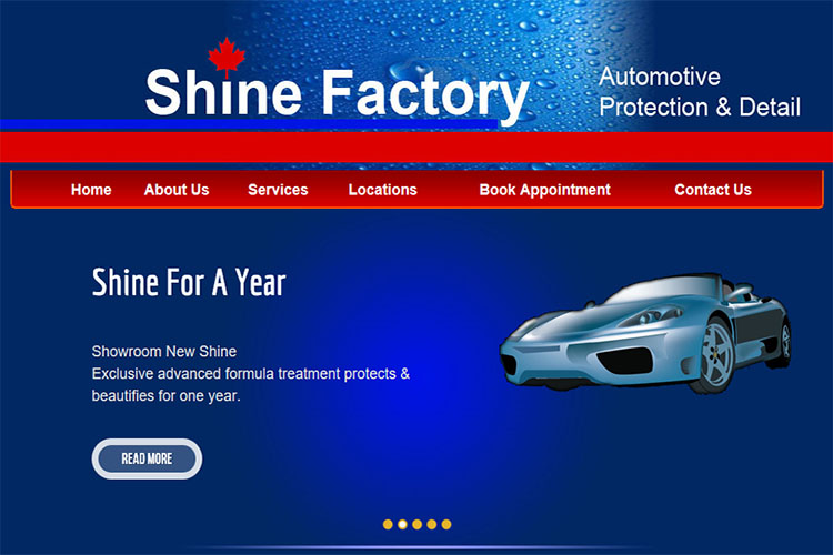 Shine Factory website design hosting and development Montreal montreal quebec